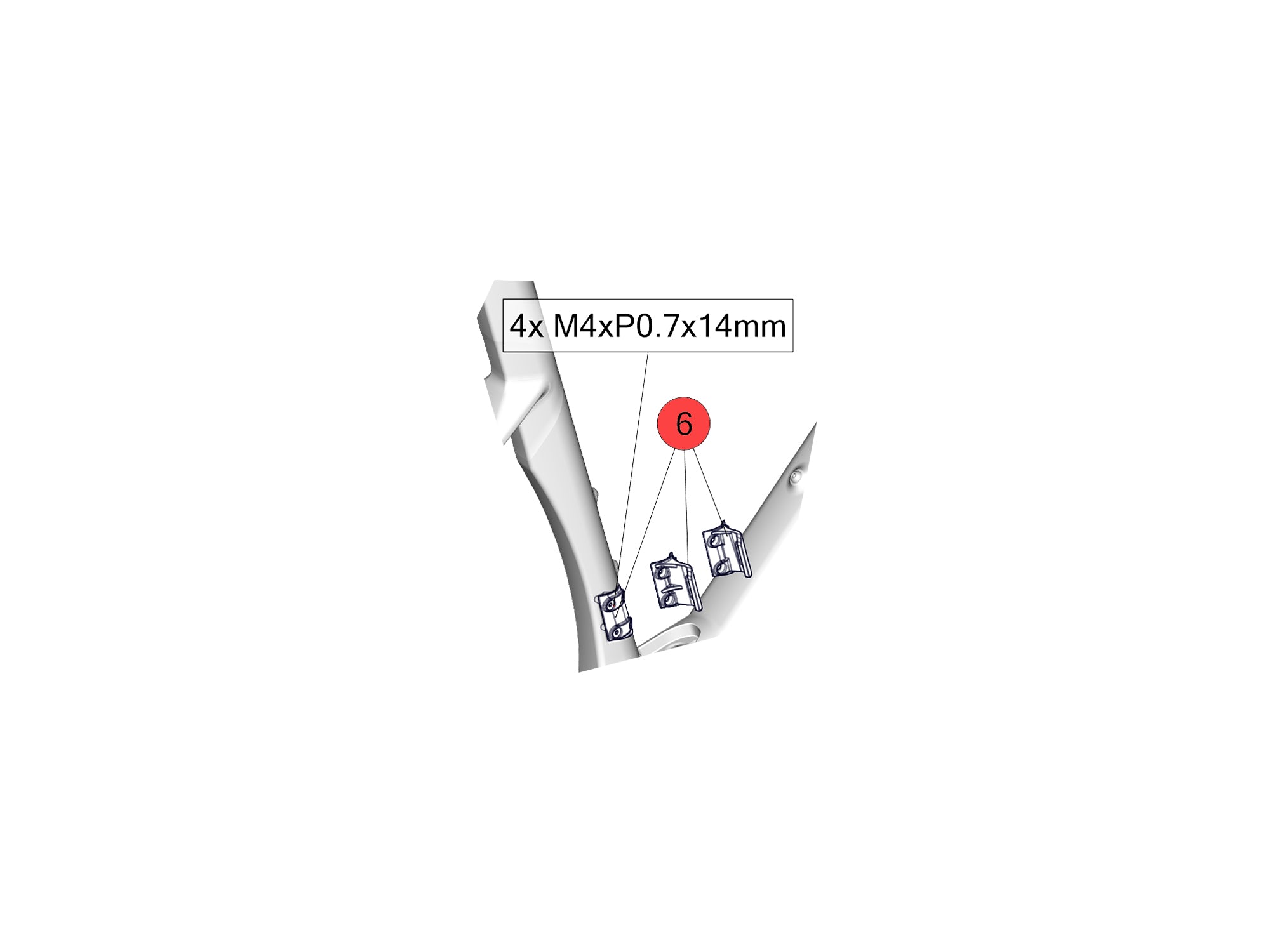 BMC Spare Parts | RM01 AMP FD Hanger / Cover BLACK